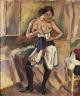 Femme au corset, 1909, Huile sur toile, 55 x 46 cm, Collection particulière, Cliché Boris Veignant