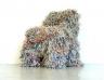 Charles KAISIN, Hairy Chair, 2005. Papier en provenance d'une déchiqueteuse. 85 x 60 x 60 cm. Tools Galerie, Paris (c) Design Charles Kaisin/Courtesy Tools Galerie, Paris