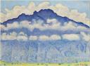 Ferdinand Hodler, La pointe d'Andey, vue de Bonneville (Haute-Savoie), 1909. Huile sur toile, 67,5 x 90,5 cm. Paris, musée d'Orsay (c) Musée d'Orsay, Paris / Photo: Patrice Schmidt