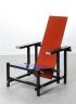 Gerrit RIETVELD (1888-1964), Fauteuil en rouge et bleu, 1964. Bois, 85,5 x 63,5 x 82 cm (c) Collection Stedelijk Museum, Amsterdm