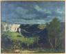 Gustave COURBET, La Vallée de la Loue par temps d'orage, vers 1849. Huile sur toile, 54 x 65 cm. Strasbourg, musée des Beaux-Arts (c) Musée des Beaux-Arts de Strasbourg / Photo: M. Bertola