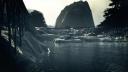 Yi Zhou, Hear, Earth, Heart (filmstill), 2008. Vidéo animation originale transférée sur DVD et projetée sur marbre de Carrare incisé. Durée: 3 mn 30. Dimension marbre: 1,50 x 2m. Edition à 5 exemplaires et 1 épreuve d'artiste (c) Yi Zhou / Courtey Galerie Jérôme de Noirmont, Paris