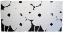 Donald Sultan, Whites Nov 8 2005, 2005 Porcelain, flock, tar and spackle on tile over masonite. 122 x 244 cm. Courtesy Galerie Forsblom