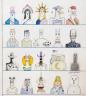 Twenty Americans. The Saul Steinberg Foundation, New York (c) The Saul Steinberg Foundation / Artists Rights Society (ARS), New York / Adadp, Paris, 2008