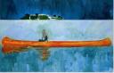 100 Years Ago, 2001. Huile sur toile, 240 x 360 cm. Centre Pompidou, Paris (c) Peter Doig / Musée national d'art moderne - Centre de création industrielle