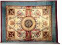 Tapis de la salle du trône des Tuileries, 1807-09. Manufacture de la Savonnerie. Dessin de François Debret et Jacques Barraband. Laine, L. 780 cm, l. 640 cm