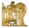 Applique Premier Empire (1804-14). Bronze doré, H. 15,2 cm, L. 15 cm