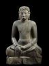 Buddha Maravijaya, c. VIIIe siècle. Province de Buriram. Grès. Musée national de Bangkok (c) Thierry Ollivier / Musée Guimet