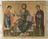 Déisis avec saint Georges et saint Paul. Xéropotaminos. Icône du XVIe siècle (c) Monastère de Saint-Paul