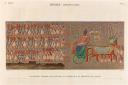 Bas relief colorié, sculpté dans la galerie du sud du péristyle du palais. Thèbes (Medynet-Abou). La Description de l'Egypte, Antiquités, t. I, pl. 12. Gravé par Phelippeaux, d'après Henri Joseph Redouté (c) ACEA
