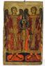 Le Conseil des Archanges. Vers 1430. Détrempe sur bois. Provenance: église des Saints-Archanges du monastère de Batchkovo. Collection du monastère de Batchkovo (c) Lulin Ognianov / Galerie Nationale des Beaux-Arts de Bulgarie, Sofia