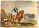 Eugène Delacroix. Marocain à cheval, vers 1832/37. Aquarelle (c) Collection Karen B. Cohen, New York