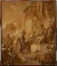 François Boucher. Le Prêtre Joshuah offrant les trésors du Temple à Titus. Papier collé sur toile. Collection Héléna et Guy Motais de Narbonne (c) 2009 Musée du Louvre / Pierre Ballif