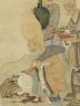 Shouxing entouré de ses assistants (détail). Chen Hongshou (1598-1672). Dynastie Ming. Encre, couleurs sur soie (c) Musée Guimet, Paris, Dist. Rmn / Ghislain Vanneste / Thierry Ollivier