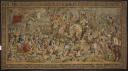 Atelier de Bruxelles. Tenture Les Hauts faits de Scipion. Tapisserie La Bataille de Zama. Probablement de Balthazar van Vlierden. D'après des cartons de Jules Romain. Laine et soie. Patrimonio Nacional, Madrid (c) Patrimonio Nacional, Madrid