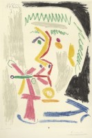Pablo Picasso, Fumeur à la cigarette verte, 1970. Eau-forte, pointe sèche, grattoir, aquatinte BnF, dépt. des Estampes et de la photographie © Succession Picasso 2014
