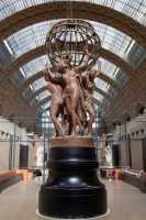 Jean-Baptiste Carpeaux, Les quatre parties du monde soutenant la sphère céleste, entre 1868 et 1872. Modèle en plâtre gomme-laqué. Musée d'Orsay, Paris  © Musee d'Orsay / Sophie Boegly