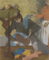 Edgar Degas Chez la modiste, entre 1905 et 1910. Pastel sur papier, 91 x 75 cm © Paris, Musée d’Orsay
