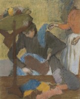 Edgar Degas Chez la modiste, entre 1905 et 1910. Pastel sur papier, 91 x 75 cm © Paris, Musée d’Orsay