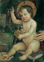 Bernardino di Betto, dit Pinturicchio. L'enfant Jésus 'aux mains', 1492/93. Pérouse, Fondazione Gugliemo Giordano © Fondazione Guglielmo Giordano 