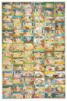 Les Quatre-vingt-quatre Asana (positions) Ecole de Nathdwara, Rajasthan XVIIIe ou début du XIXe siècle Aquarelle 91,4 x 61 cm Collection privée © Photo: Pinacothèque de Paris