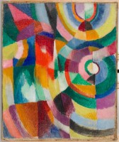Sonia Delaunay, Prismes électriques, 1913-1914 © Pracusa 2013057 © Davis Museum at Wellesley College, Wellesley, MA, Gift of Mr. Theodore Racoosin