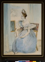 Achille Devéria (1800-1857), Portrait de Marie Nodier dans une loge à l’Opéra, vers 1829, Bibliothèque nationale de France, bibliothèque de l’Arsenal © Bibliothèque nationale de France, Paris