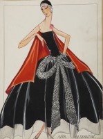 Dessin Maison Lanvin « La Cavallini & Rita », 1925 © Patrimoine Lanvin