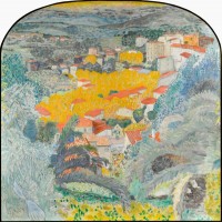 Pierre Bonnard. Vue du Cannet. Panneau décoratif pour Jean-Charles Moreux, 1927. Le Cannet, Musée Bonnard, dépôt du musée d’Orsay © Musée d’Orsay, dist. RMN-Grand Palais / Patrice Schmidt © ADAGP, Paris 2015