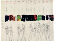 Planche de collection. Collection haute couture printemps-été 1971 © Fondation Pierre Bergé - Yves Saint Laurent 