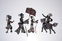 Personnages pour la pièce "L’Investiture des dieux" . Chine, Sichuan ?, XIXe siècle. Peau de bovidés © João Silveira Ramos/ Museu do Oriente/Lisboa/Portugal