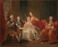 Jean-Baptiste Charpentier, La Famille du Duc de Penthièvre dit La Tasse de chocolat (c) Musée Jacquemart-André - Chaalis