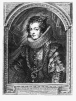 Pierre-Paul Rubens (Siegen, 1577-Anvers, 1640). Portrait d'Isabelle de Bourbon, 1632. Gravure à l'eau-forte estampée sur papier vergé. Collection Gerstenmaier © Photo: Collection Gerstenmaier