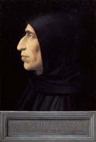 Fra’ Bartolomeo, Portrait de Savonarole, 1498-1499. Huile sur bois. Florence, Musée de San Marco © Soprintendenza Speciale per il Patrimonio Storico Artistico ed Etnoantropologico e per il Polo Museale della Città di Firenze - Gabinetto Fotografico