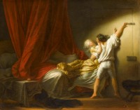 Jean-Honoré Fragonard, "Le Verrou", vers 1777-1778, huile sur toile, 74 x 94 cm, Paris, musée du Louvre, département des Peintures, © Photo Rmn-Grand Palais (musée du Louvre) / Daniel Arnaudet
