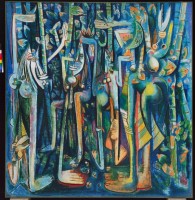 La Jungla, 1943 Huile sur papier marouflé sur toile - 239,4 × 229,9 cm The Museum of Modern Art, New York, 2015. Digital Image, The Museum of Modern Art,New York/Scala, Florence © Adagp, Paris 2015