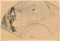  Jean-Louis Forain (1852-1931) Derrière les coulisses, 1885 Crayon, encre de chine, plume, 25,3 x 38,5 cm Paris, musée d’Orsay © RMN-Grand Palais (Musée d’Orsay) / Adrien Didierjean