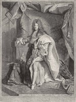 Pierre Drevet, d’après Hyacinthe Rigaud- Portrait de Louis le Grand, 1714-1715 Burin BnF, Estampes et photographie
