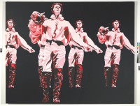 Le Rouge et le noir dans le Prince de Hombourg, 1965. Série « Pétrifiés ». Huile sur toile, 200 x 250 cm. Collection du musée national d’histoire et d’art, Luxembourg