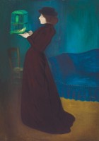 József Rippl-Rónai. Femme à la cage, 1892. Huile sur toile, 185,5 x 130 cm. Budapest, Galerie nationale hongroise © Galerie nationale Hongroise, Budapest 2016