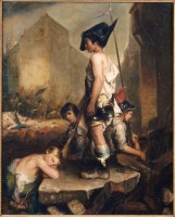 Philippe-Auguste Jeanron. Les Petits Patriotes, 1830. Huile sur toile. Photo © RMN-Grand Palais / Daniel Arnaudet