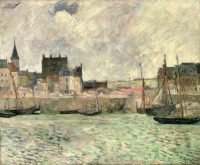 Gauguin, Paul (1848-1903). Le Port de Dieppe, 1884. Huile sur toile. Manchester City Galleries © Manchester Art Gallery, UK / Bridgerman Images