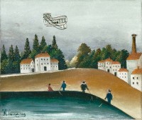 Henri Rousseau, dit Le Douanier Rousseau (1844-1910) Les Pêcheurs à la ligne, 1908-1909 Huile sur toile, 46 x 55 cm Paris, musée de l’Orangerie © RMN-Grand Palais (musée de l’Orangerie) / Hervé Lewandowski
