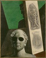 Giorgio de Chirico (1888-1978). Portrait (prémonitoire) de Guillaume Apollinaire, 1914. Huile sur toile © Centre Pompidou, MNAM-CCI, Dist. RMN-Grand Palais / Adam Rzepka © ADAGP, Paris 2016