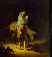 Rembrandt (1606-1669). La Fuite en Égypte, 1627. Huile sur bois - 26,4 x 24,2 cm. Tours, Musée des Beaux-Arts © Musée des Beaux-Arts de Tours
