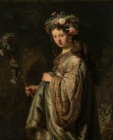 Rembrandt (1606-1669). Saskia en Flore, 1634. Huile sur toile - 125 x 101 cm. Saint-Pétersbourg, Musée de l’Ermitage - Photograph © The State Hermitage Museum / Vladimir Terebenin