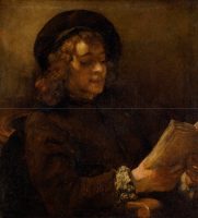 Rembrandt (1606-1669). Titus lisant, vers 1656-1658. Huile sur toile - 71,5 cm x 64,5 cm. Vienne, Kunsthistorisches Museum, Gemäldegalerie © KHM-Museumsverband