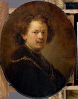 Rembrandt (1606-1669). Autoportrait à la tête nue, 1633. Huile sur bois, 60 x 47 cm. Paris, Musée du Louvre - Département des Peintures, acquis en 1806 © Service presse RMN-Grand Palais (musée du Louvre) / Hervé Lewandowski