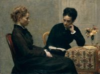 Henri Fantin-Latour La Lecture 1877 huile sur toile ; 97,2 x 130,3 cm Lyon, musée des Beaux-Arts © musée des Beaux-Arts de Lyon / Photo Alain Basset