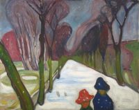 Edvard Munch, Neige fraîche sur l’avenue, 1906. Huile sur toile, 80 x 100 cm. Oslo, Munchmuseet / Photo © Munch Museum 